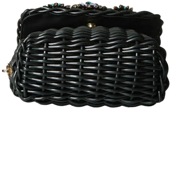 Betsey Johnson Wicker Basket Convertible bag NWT - Picture 7 of 11